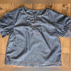 Talbots Classic Blue Denim Shirt‎